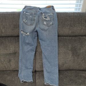 American Eagle Outfitters Light Blue Distressed Boyfriend Jeans
